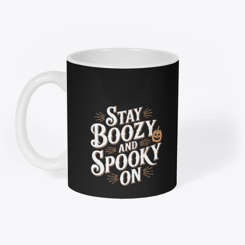 Spooky On Halloween T-Shirt Design.