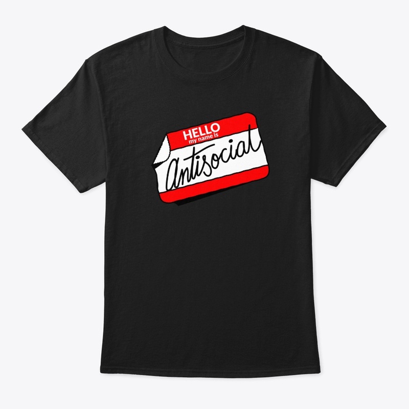 Antisocial Name Tag, funny