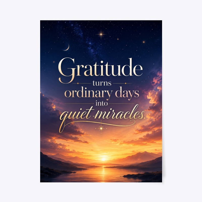 Miracle Sky Gratitude Print