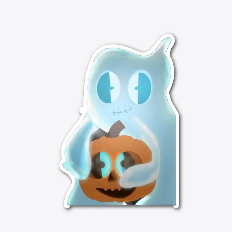 Lil Blue Ghost Sticker 