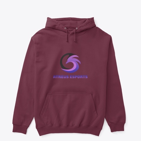 Atreus Hoodie Maroon Kaos Front
