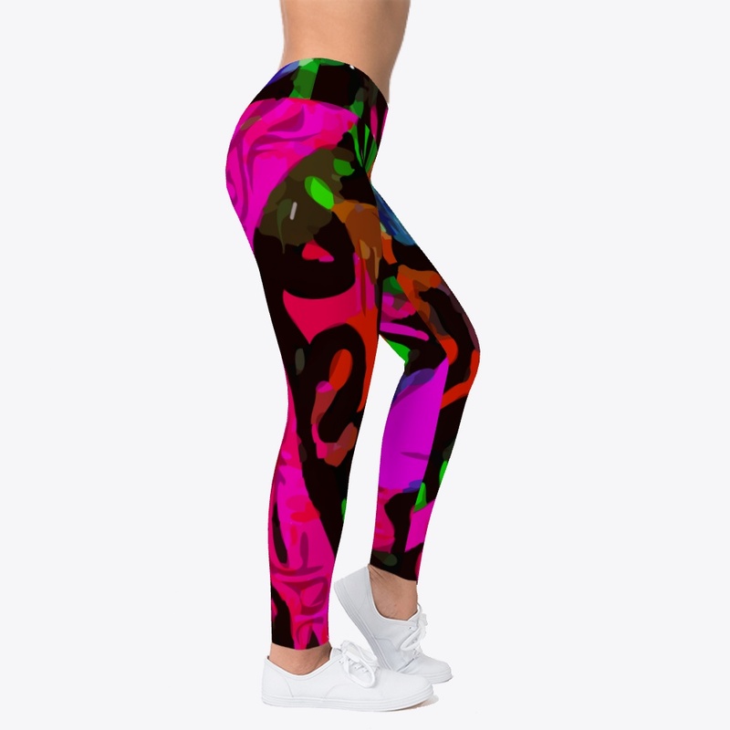 Pink Black Cheetah Abstract 