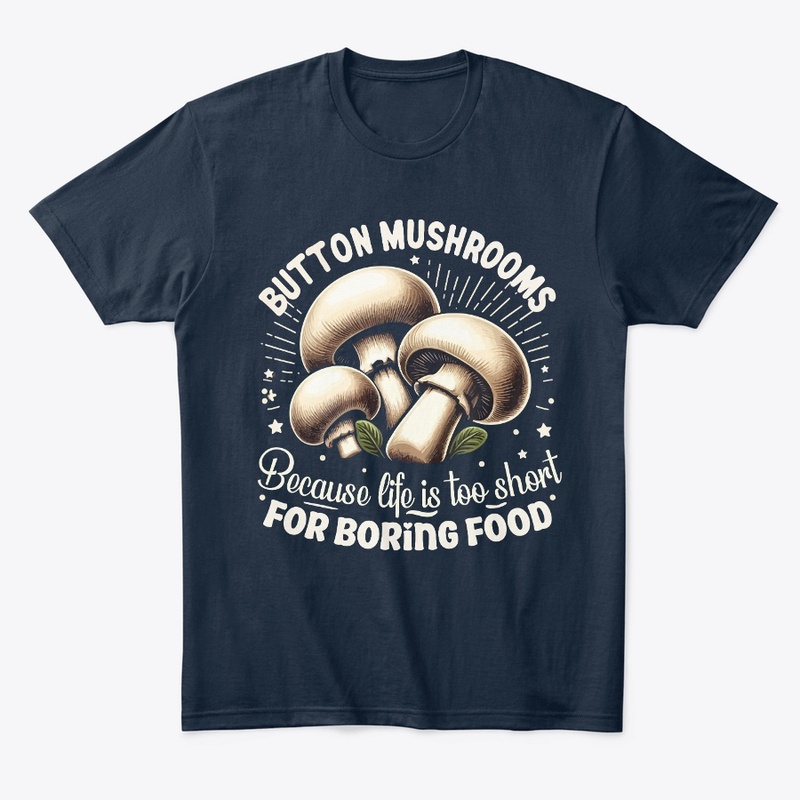 White Mushrooms Tee