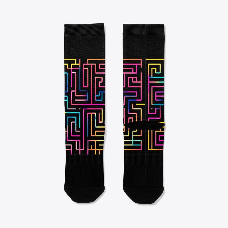 Neon Labyrinth: A Maze of Color