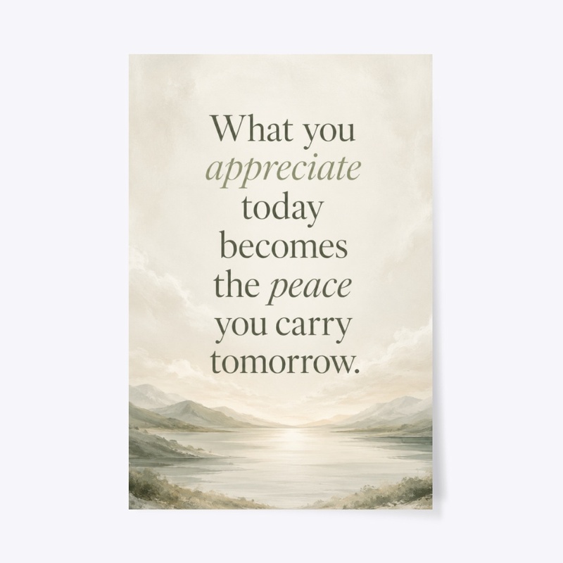 Peace You Carry Wall Print