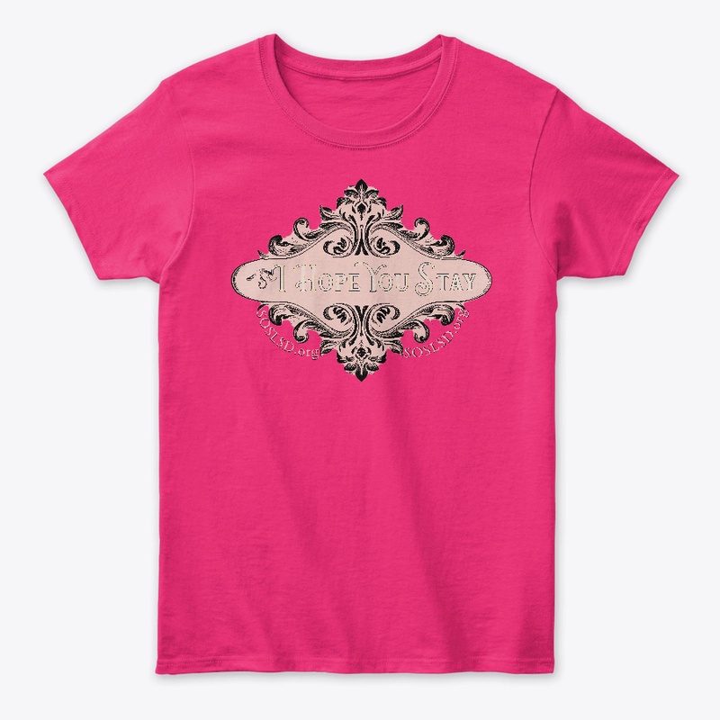 Hope You Stay vintage blush womens tee