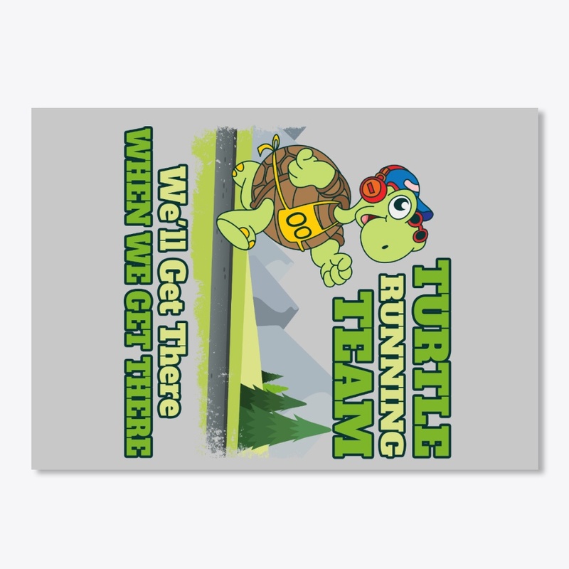 Turtle Running Team Funny Gifts