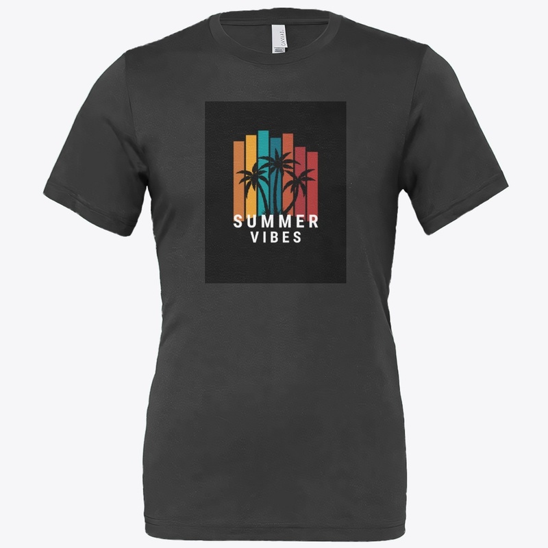 Black Yellow Summer Typography T-Shirt