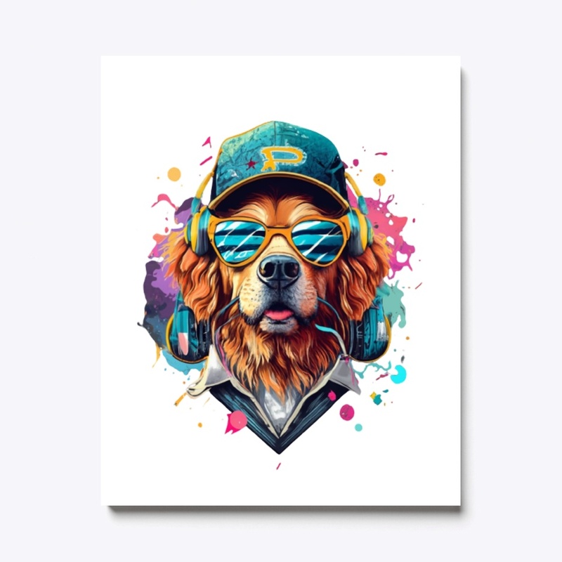 Paws and Play: Groovy Dog DJ Tee 🐾🎧