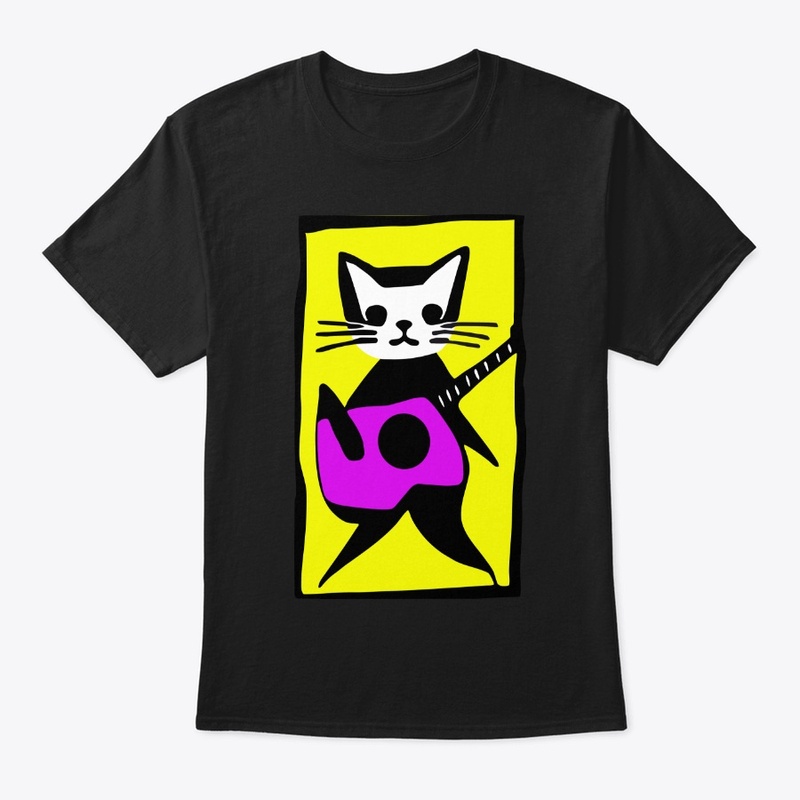 Cat Rocks Pink Guitar