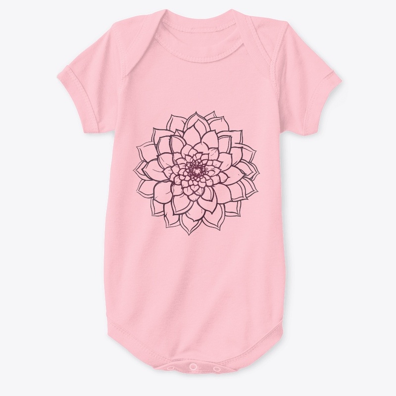 Mandala Flower Purple Petals Outlines