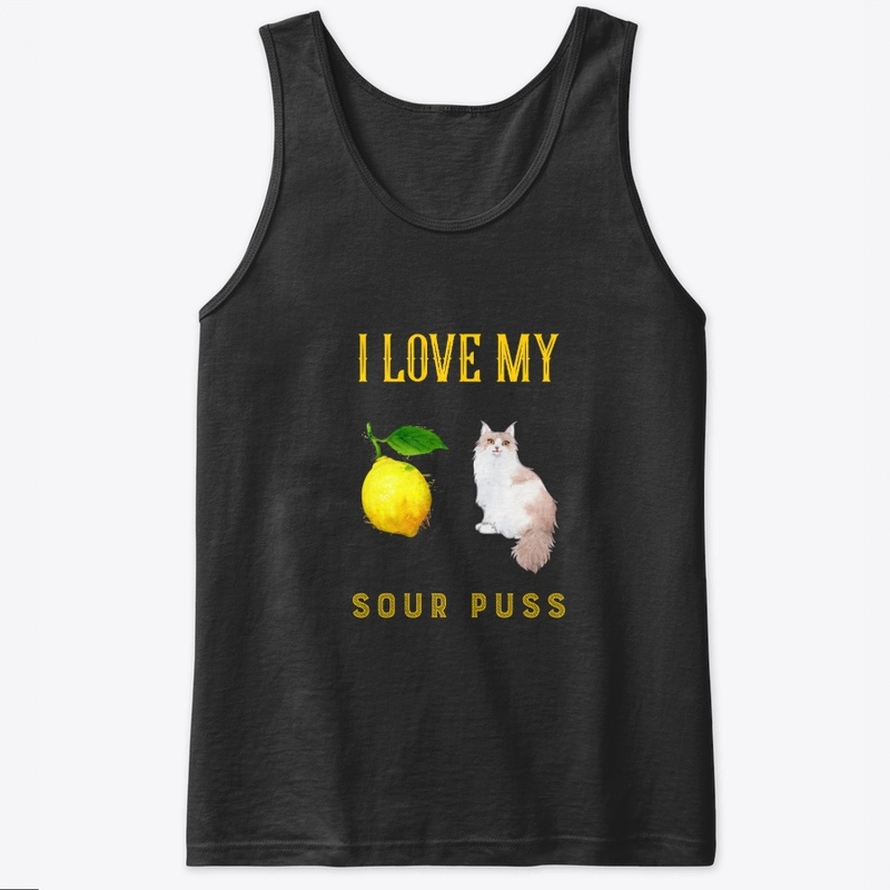 Love My Sour Puss Design | Cat Tee