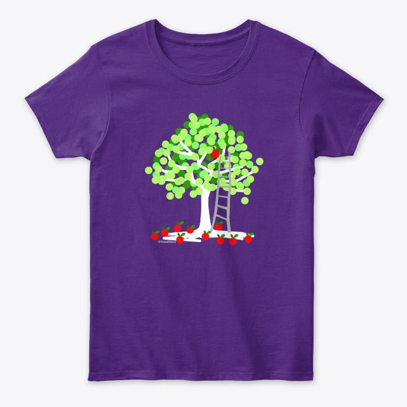 apple tree by night