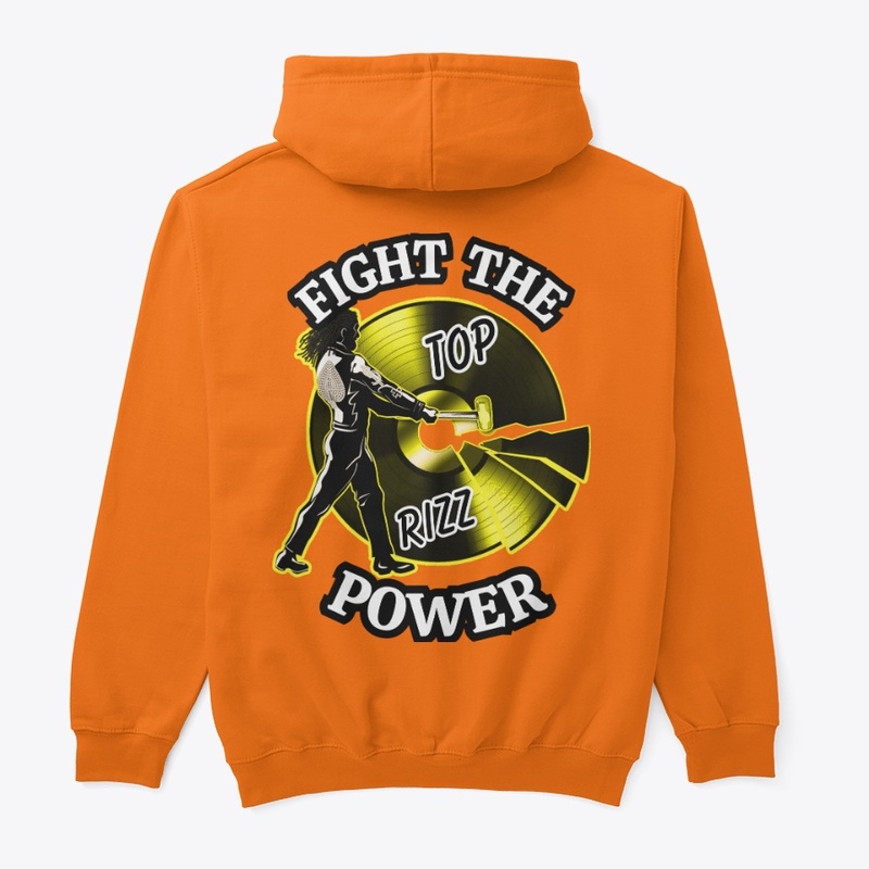TOP RIZZ LOGO, FIGHT THE POWER