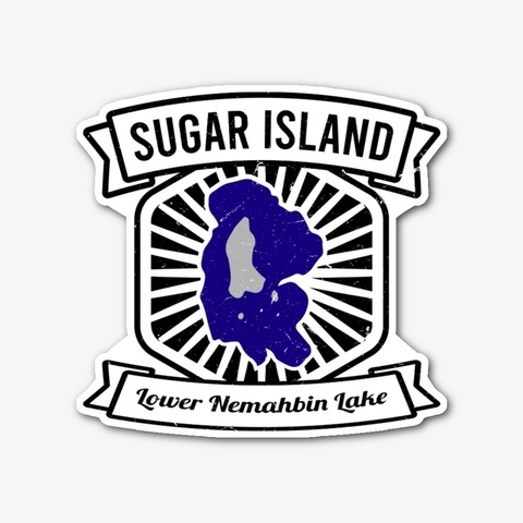 Sugar Island Outline Standard Maglietta Front