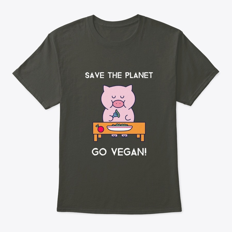 Vegan T-Shirt Save The Planet (Dark)