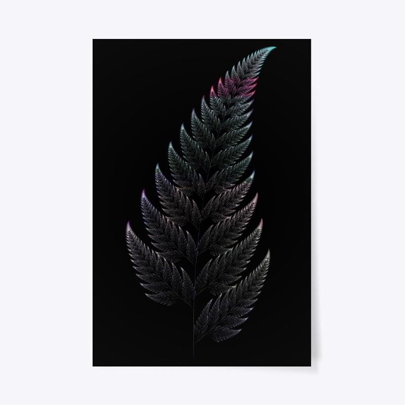 Barnsley Fern Fractal Green