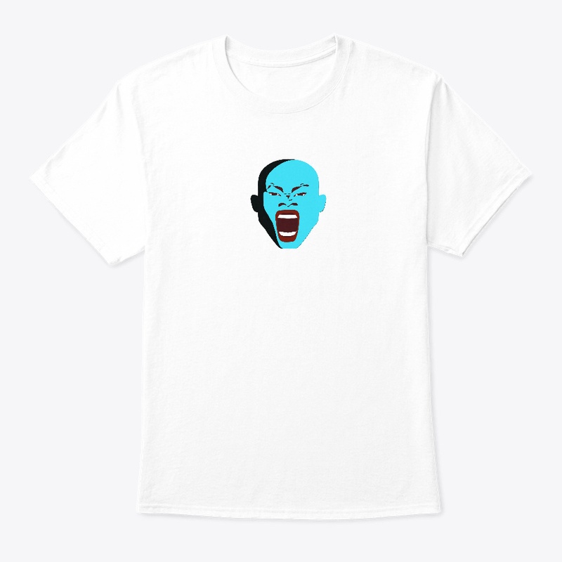 t- shirt blue face man zollione store 