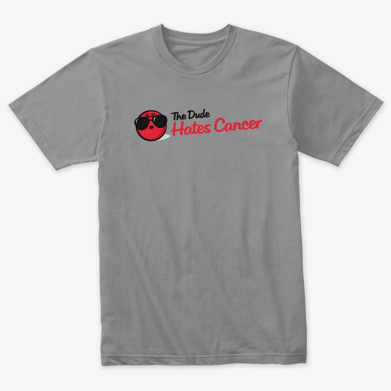 The Dude Hates Cancer Logo Tee