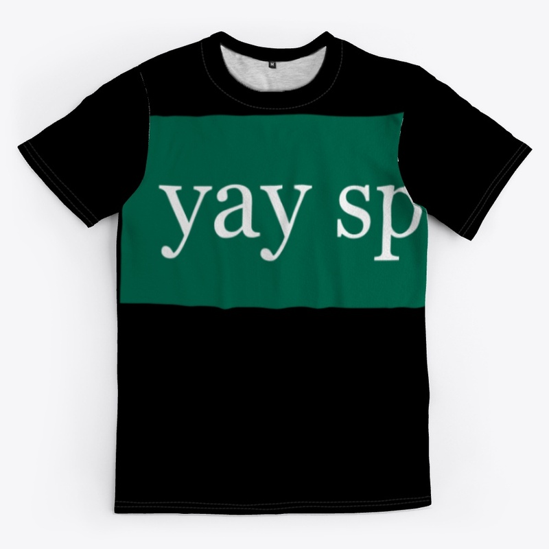 Yay Sports Written in White on Green