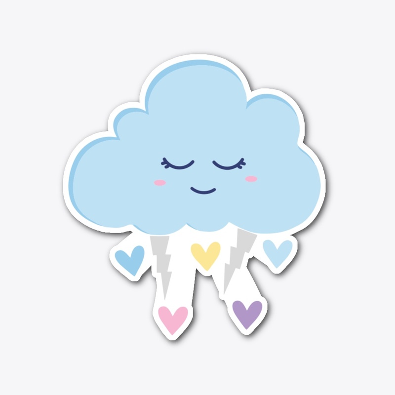 STORM CLOUD OF LOVE STICKER