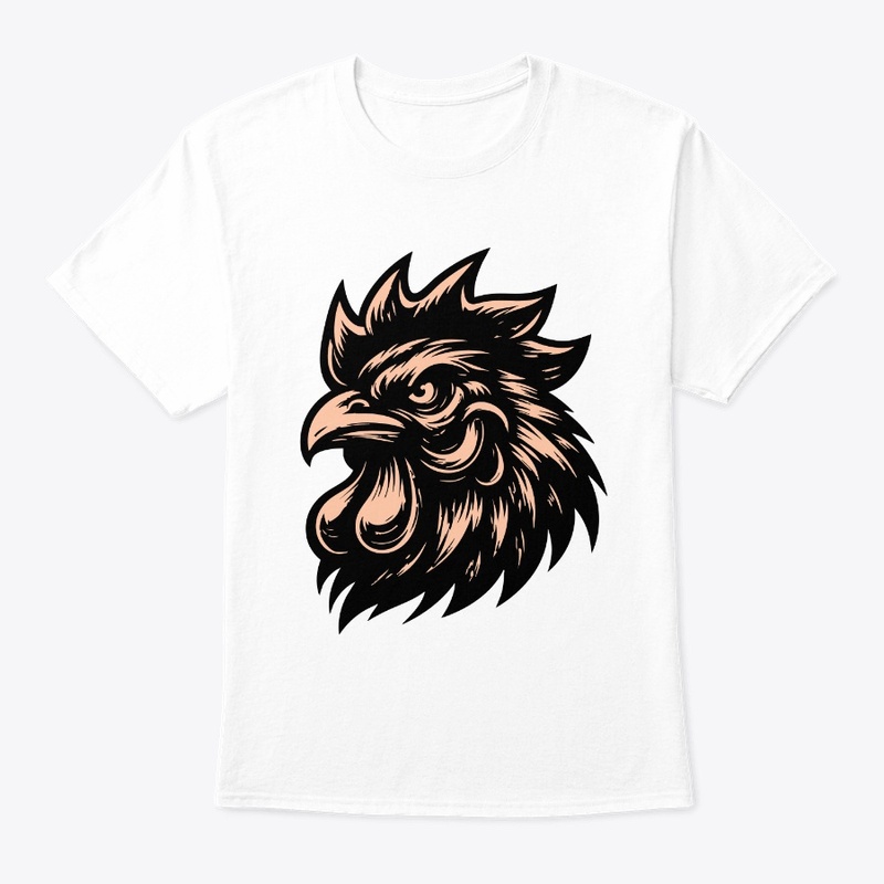 Bold Angry Chicken Illustration
