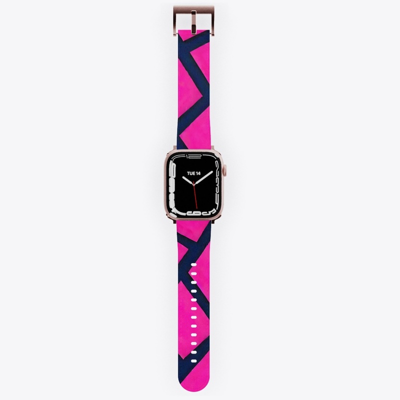 Hot Pink Geometric All-Over Print