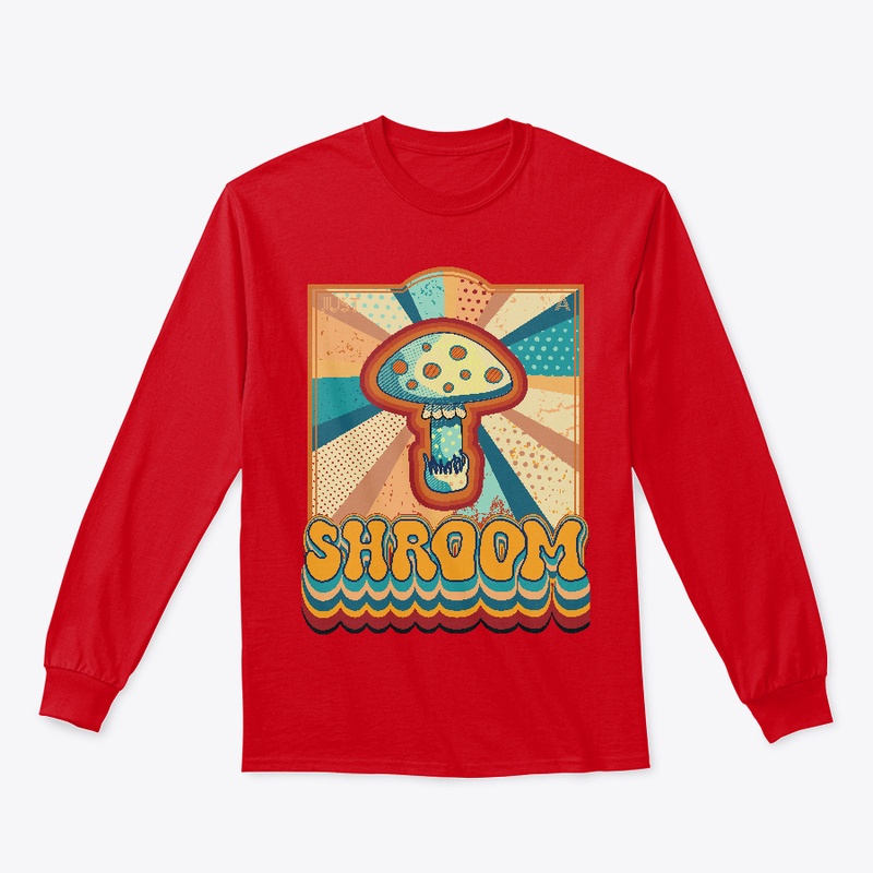 Cute just a mushroom retro groovy
