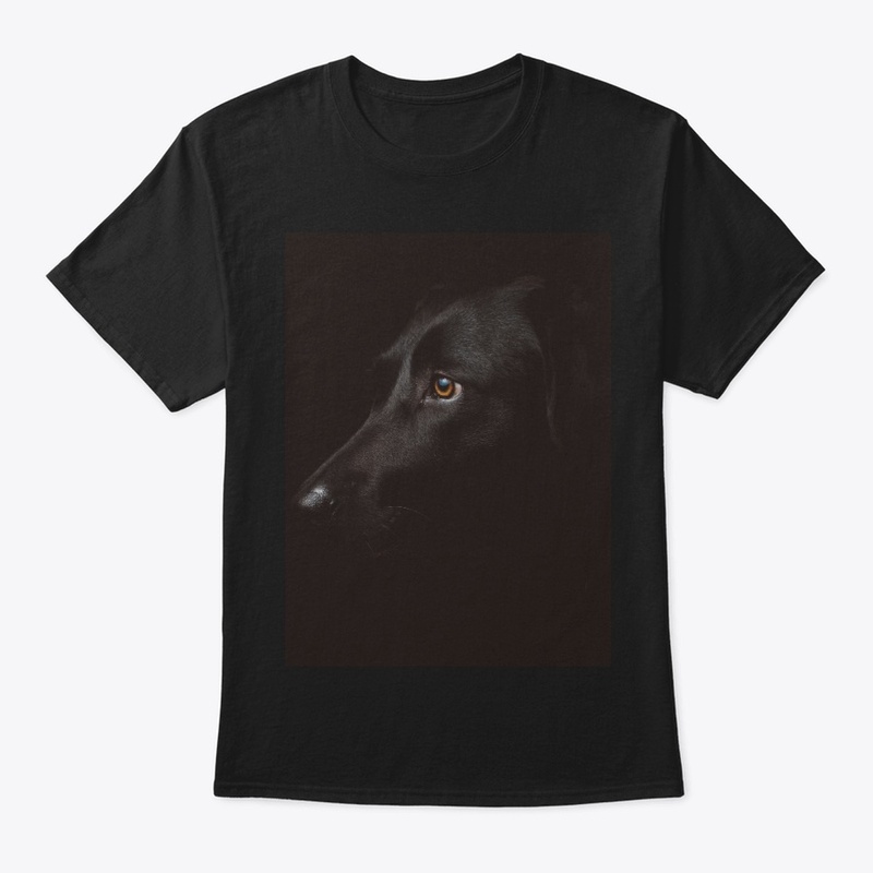 Trendy Black T-Shirt for Dog Lovers