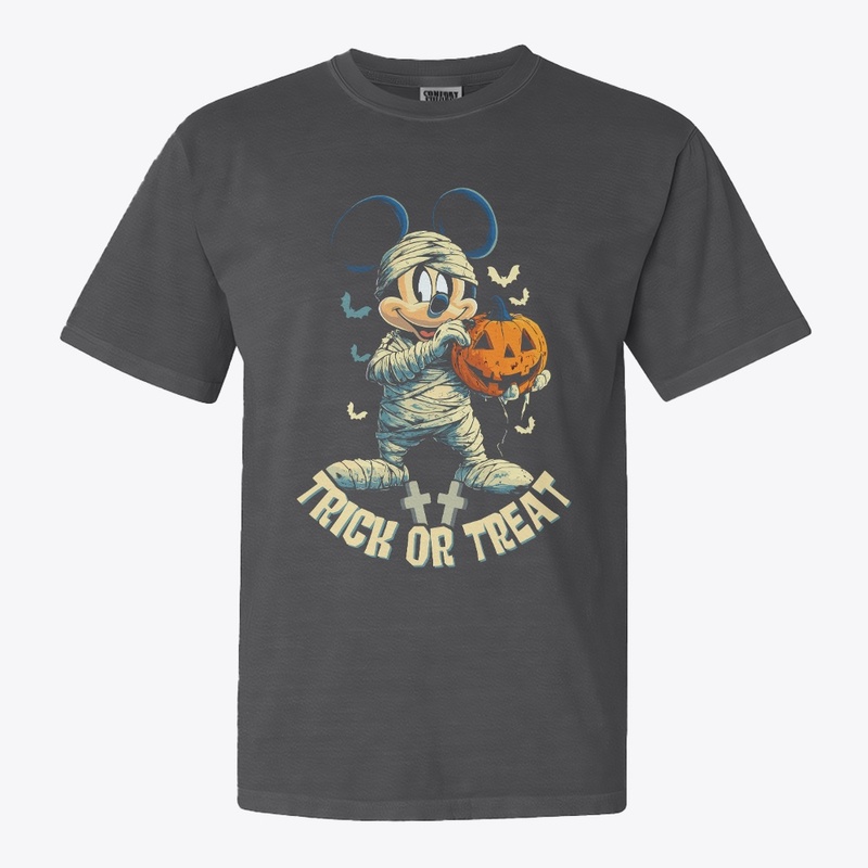 Trick or Treat Mummy Mouse Halloween tee