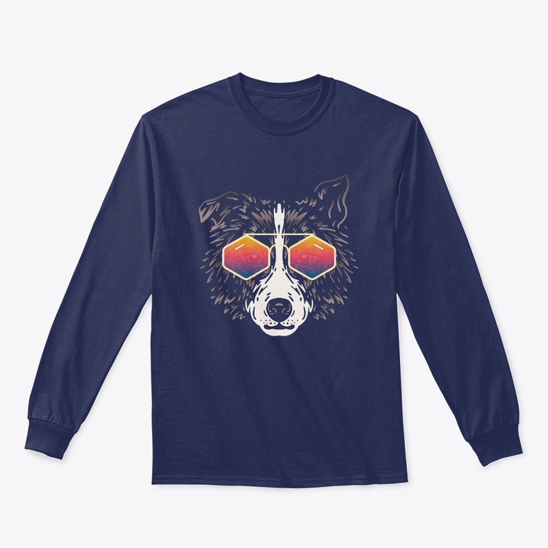 Cute Dog in Sunglasses (Colored+sg03)