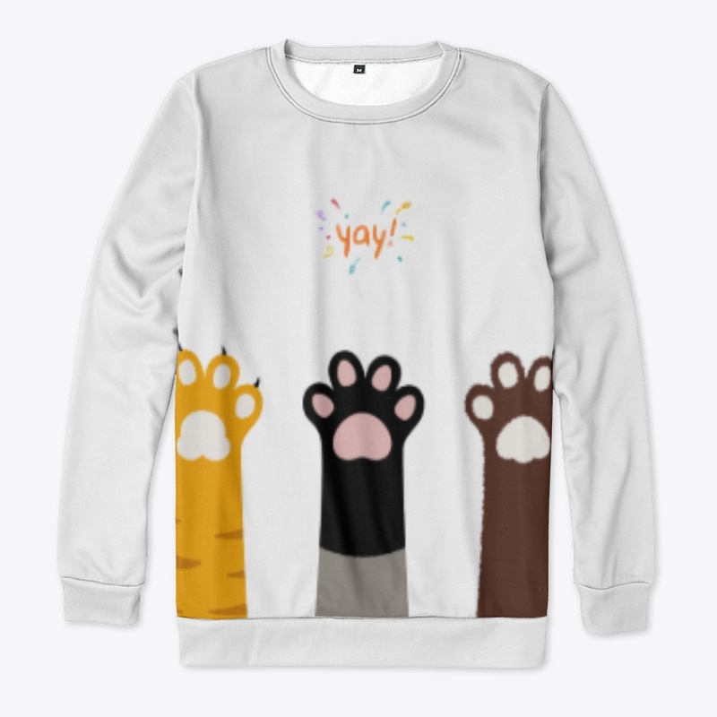 Yay Cat Paws T-Shirts & Sweatshirts