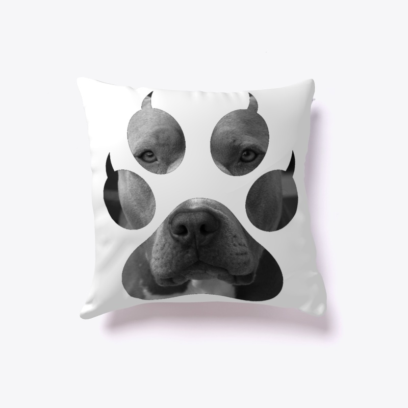 Pit Bull Paw Print Pillows! Dog Lovers