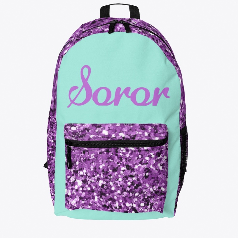 Green and Purple Soror Backpack 