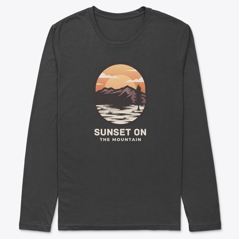 sunset on mountain