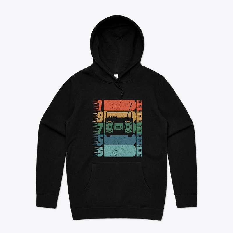 Radio Vintage 1975 T-shirt Design