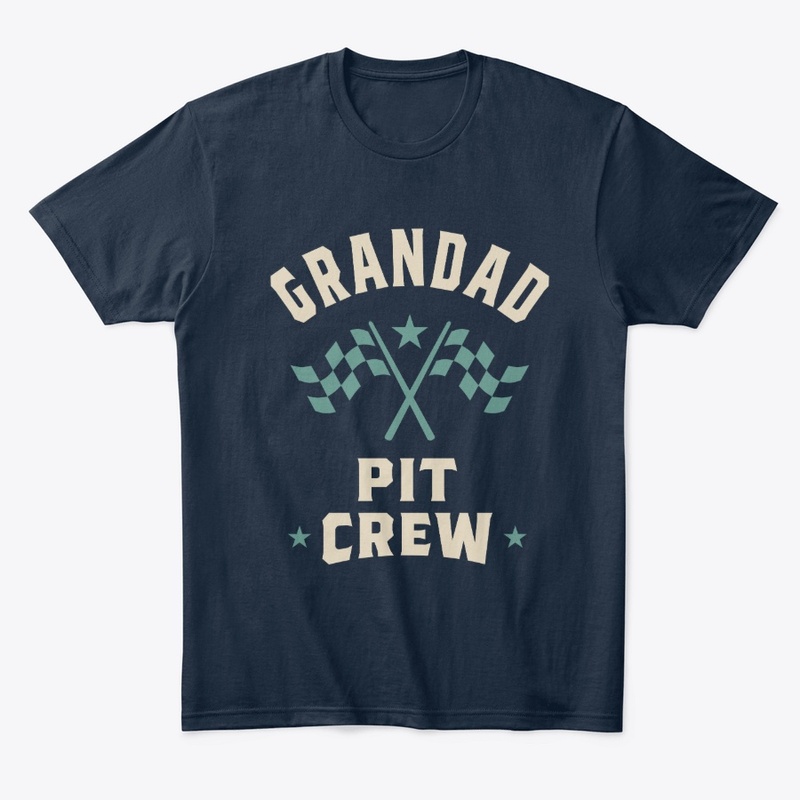 Mens Grandad Pit Crew Grandpa Gift