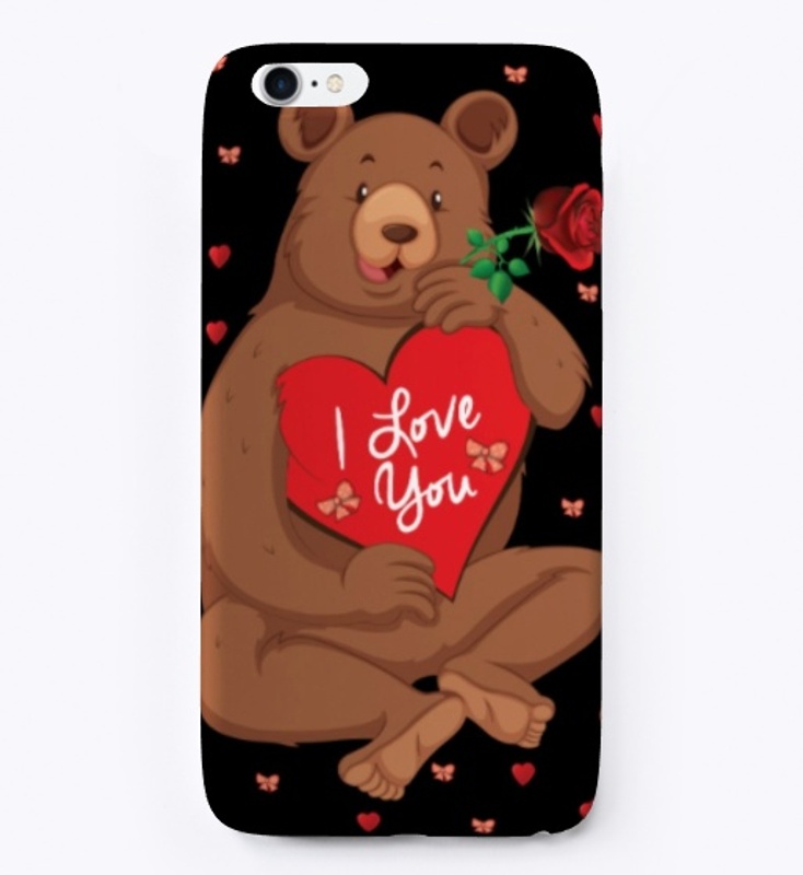 Happy Cute Brown Bear Valentine Gift