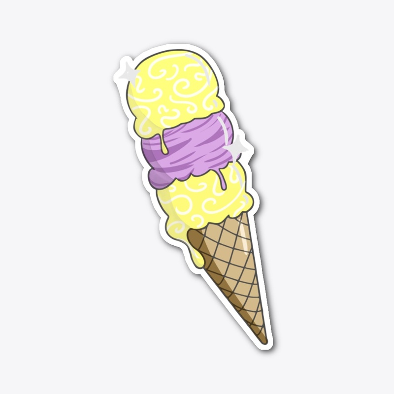 Intersex Ice Cream Sticker