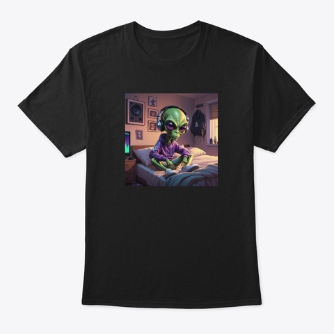Vibin' Black T-Shirt Front