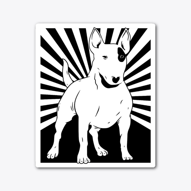Bull Terrier Black and White