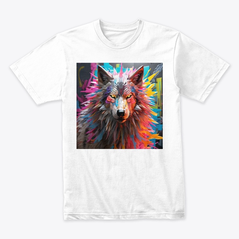 Vibrant Wolf Spirit
