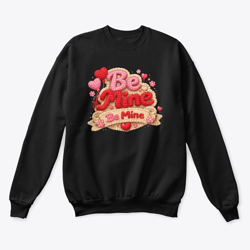 Be Mine Crochet Valentine T-Shirt