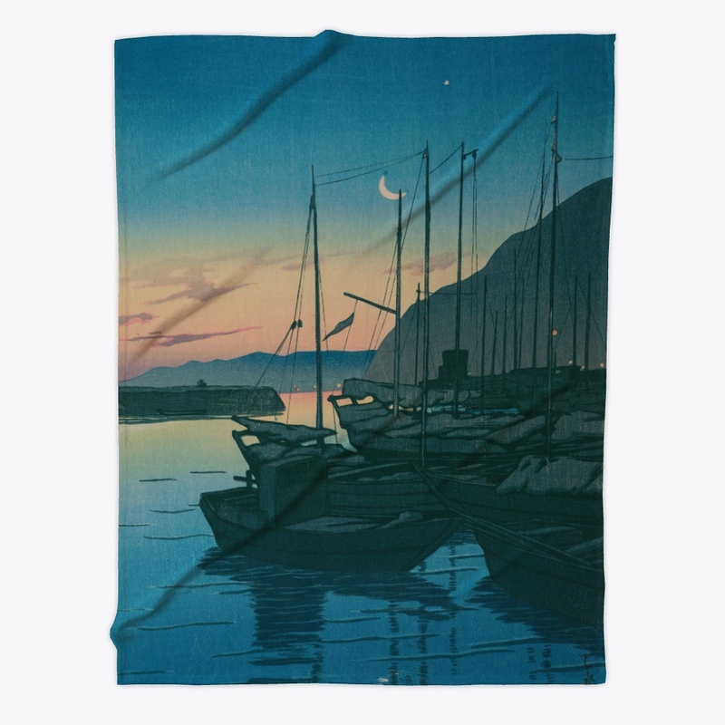 Ukiyoe Morning in Beppu by Hasui Kawase 