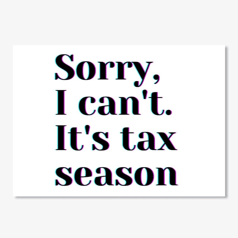 Tax season glitch text 