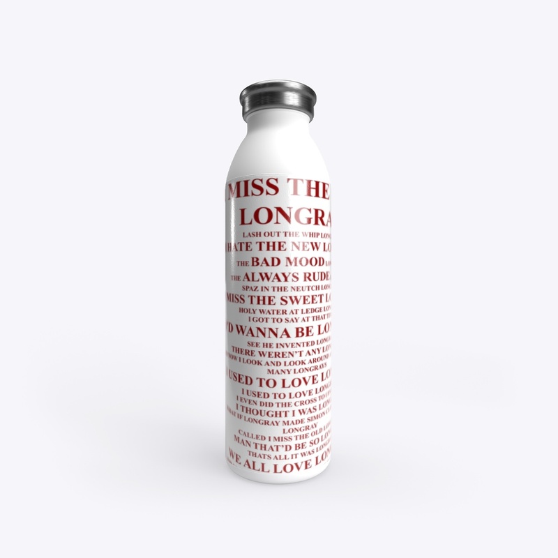 I Love Longray Water Bottle