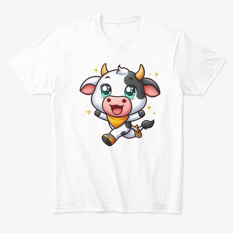 Cute cow with dance 