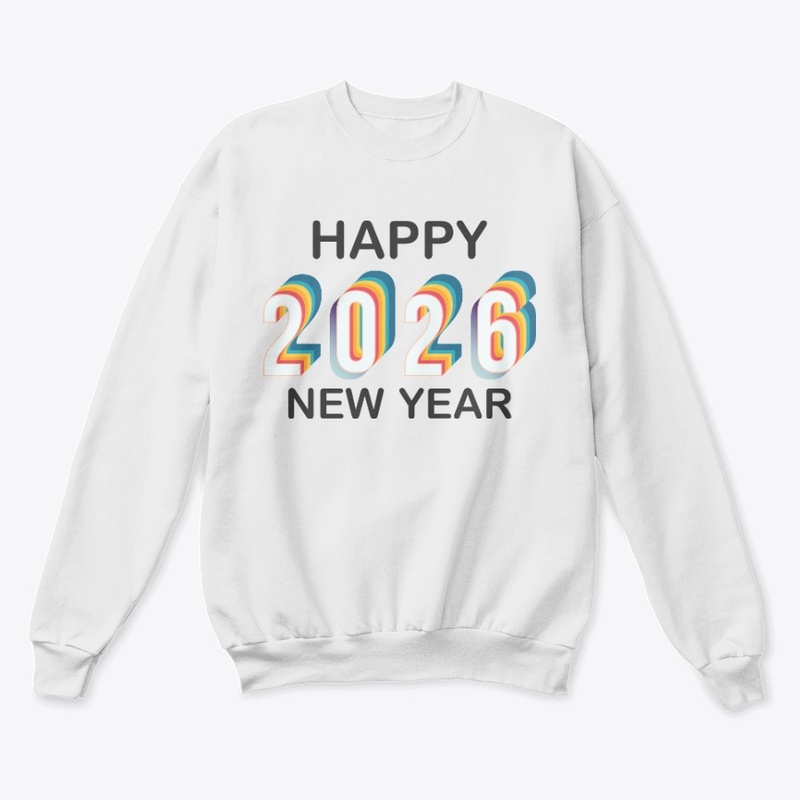 Happy 2026 new year design