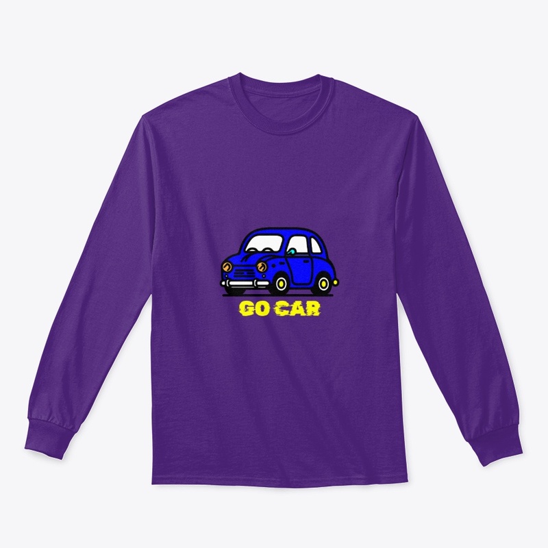 Blue Cartoon Car Go Gear