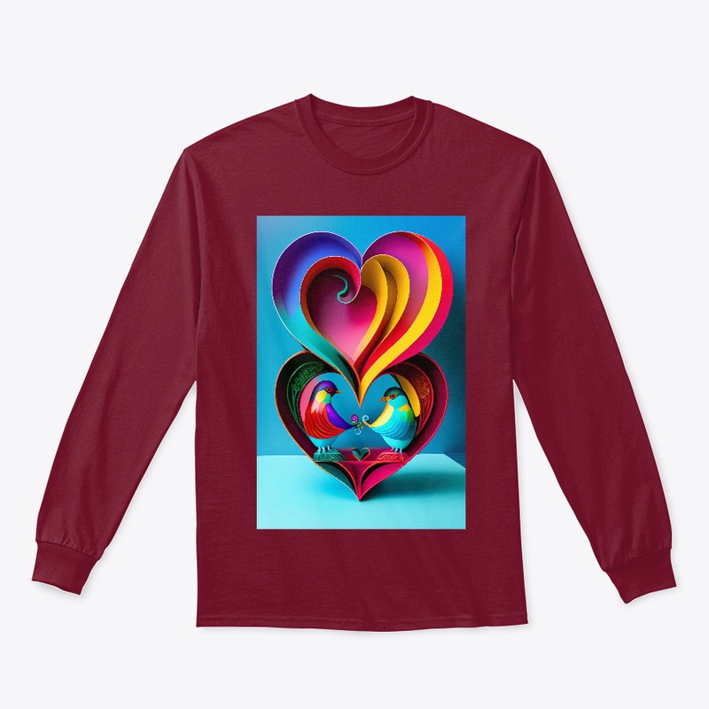 "Spread Love Chirping Lovebirds Tee"